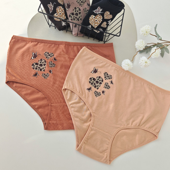 Трусики женские на высокой посадке. Набор из 5 шт. Размер: 2XL.  ТМ. Nicoletta
