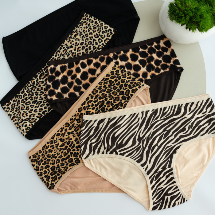 Трусики женские в наборе из 5 шт.  Размер: 2XL. ТМ. Nicoletta