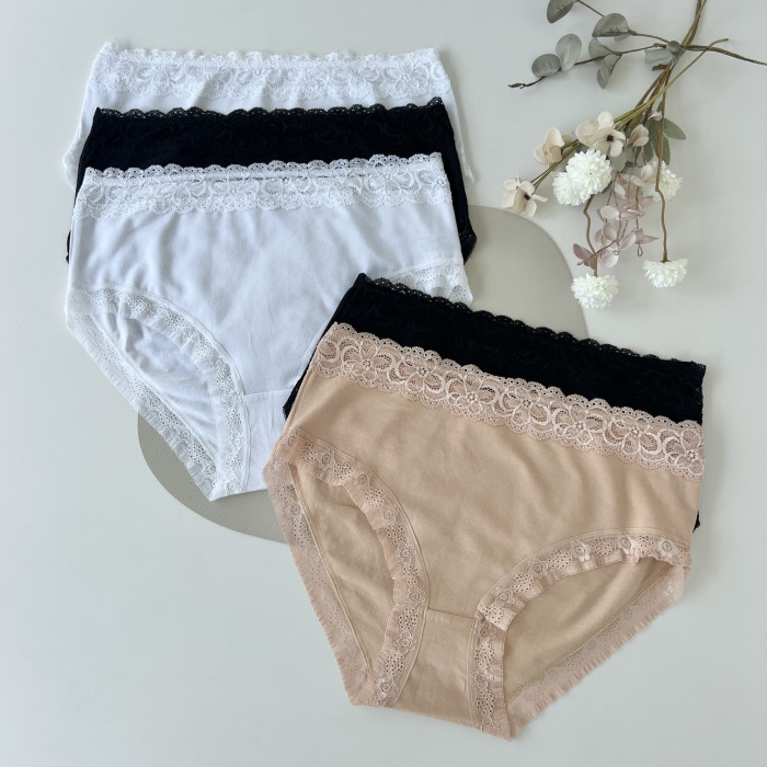 Трусики женские в наборе из 5 шт.  Размер: 4XL. ТМ. Nicoletta