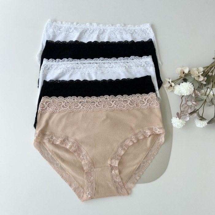 Трусики женские в наборе из 5 шт.  Размер: 4XL. ТМ. Nicoletta