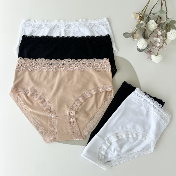 Трусики женские в наборе из 5 шт.  Размер: 4XL. ТМ. Nicoletta