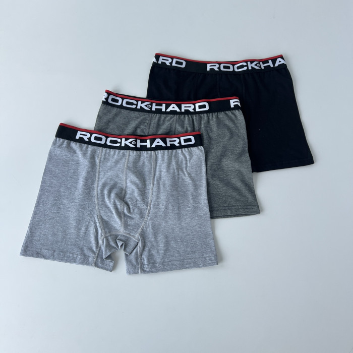 Труси чоловічі боксери. Набір із 3 шт.  Розмір: L. ROCK HARD (Туреччина)
