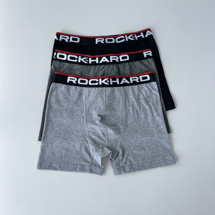 Труси чоловічі боксери. Набір із 3 шт.  Розмір: L. ROCK HARD (Туреччина)