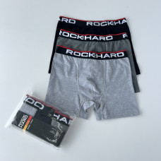 Труси чоловічі боксери. Набір із 3 шт.  Розмір: L. ROCK HARD (Туреччина)