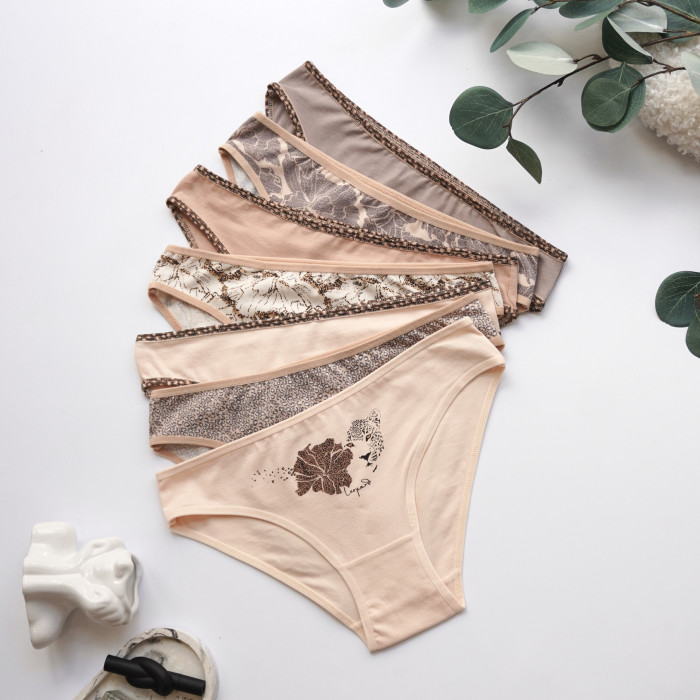 Труси жіночі в наборі із 7 шт.  Розмір: 2XL. ТМ. Nicoletta 713195