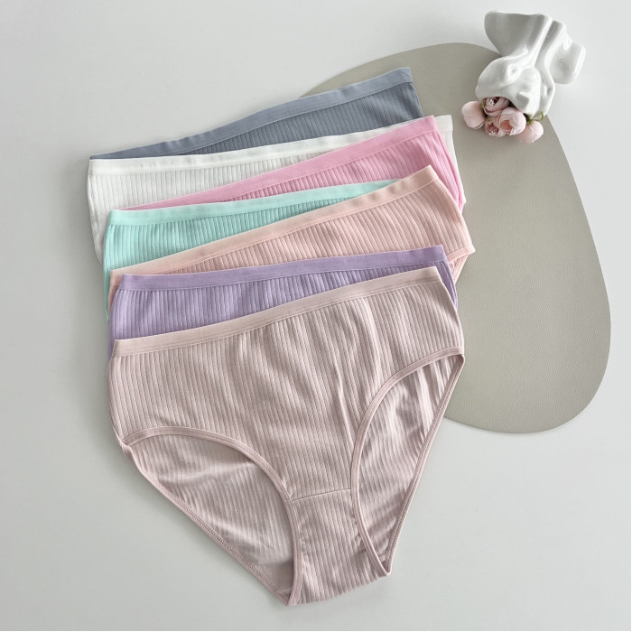 Трусики женские в рубчик. Набор из 7 шт. Размер:3XL.  ТМ. Nicoletta