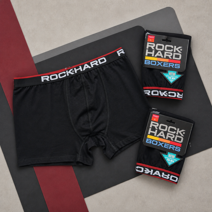 Труси чоловічі боксери. Набір із 3 шт. Розмір: L. ROCK HARD (Турция)