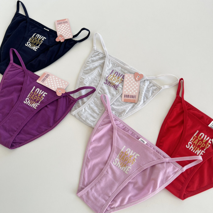 Жіночі трусики набір 5 шт. бікіні "Dominant". Розмір: L/XL. Туреччина.