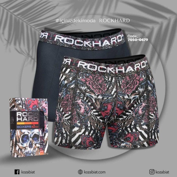 Трусы мужские боксеры. Набор из 2 шт.  Розмір: S. ROCK HARD (Турция)